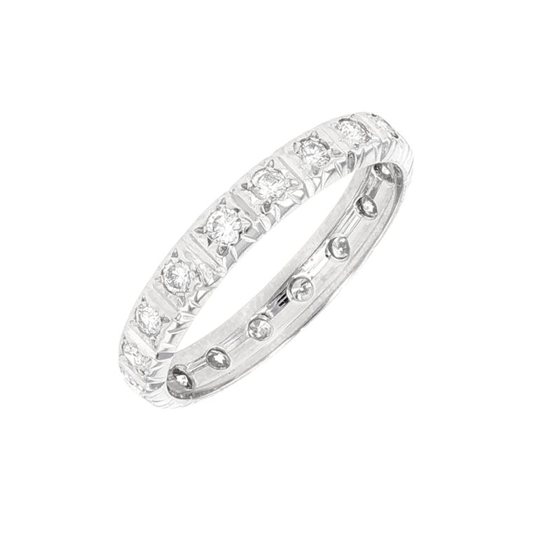Alliance tour complet diamants 0.36 carat or blanc 1.76g Comme neuf -  reconditionné disponible sur Gemme Les Bijoux